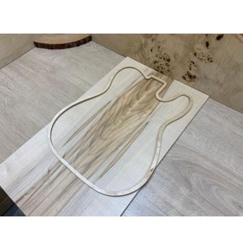 Клён Чёрный заготовка на топ Смешанный ААА 6х166х580 мм - 2 шт. (книжкой)-1