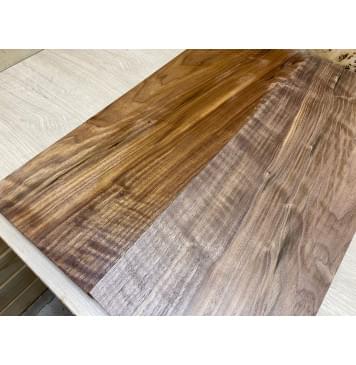 Орех Американский Волнистый заготовка на топ Смешанный А Волна А 20х189х535 мм - 2 шт. (книжкой)-1