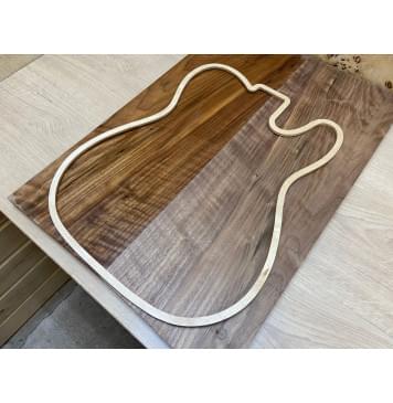 Орех Американский Волнистый заготовка на топ Смешанный А Волна А 20х189х535 мм - 2 шт. (книжкой)-4