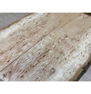 Ясень Кап заготовка на топ гитары Смешанный ААА 16х150-170х490-520 мм - 2 шт. (книжкой)-5