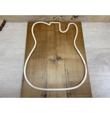 Клён Белый (Печёный) заготовка на топ Радиал А 9х177х520 мм - 2 шт.(книжкой)-2