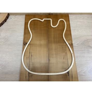 Клён Белый (Печёный) заготовка на топ Радиал А 9х177х520 мм - 2 шт.(книжкой)-3