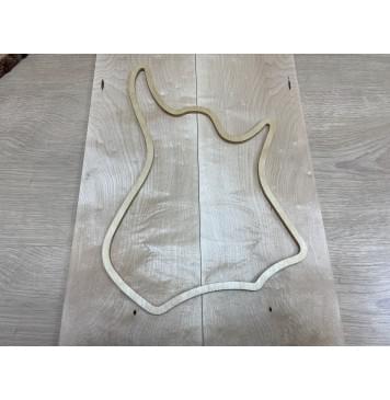 Клён Белый Явор, Волнистый заготовка на топ Смешанный АА Волна А 8х160-163х495 мм - 2 шт. (книжкой)-1