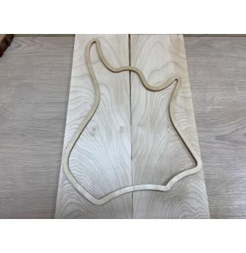 Клён Белый заготовка на топ для Тревел гитары Смешанный ААА 9х132х420 мм - 2 шт.(книжкой)-2