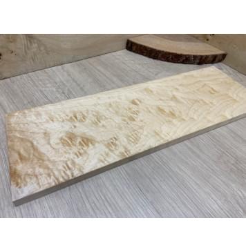 Клён Облачко заготовка на топ для Тревел гитары Тангент ААА Волна АА 12х138х410 мм - 2 шт. (книжкой)-1