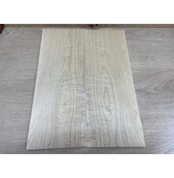 Клён Фигурный заготовка на топ для Тревел гитары Смешанный АА 9х153х400 мм - 2 шт. (книжкой)-2