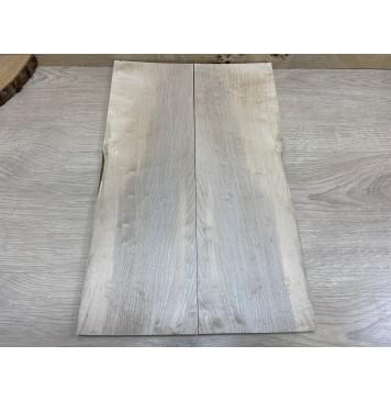 Клён Белый заготовка на топ для Тревел гитары Смешанный АА 10х144х440 мм - 2 шт.(книжкой)-0