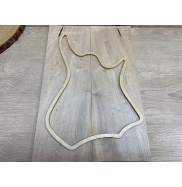 Клён Белый заготовка на топ для Тревел гитары Смешанный АА 9х143х425 мм - 2 шт.(книжкой)-0