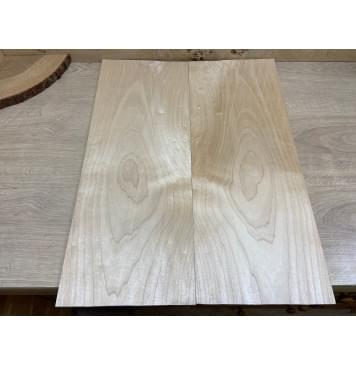 Клён Белый заготовка на топ Тангент ААА 9х230х580 мм - 2 шт. (книжкой)-1