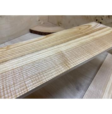 Ясень Оливковый Волнистый заготовка на топ для Тревел гитары Смешанный ААА Волна АА 7х146х400 мм - 2 шт. (книжкой)-2