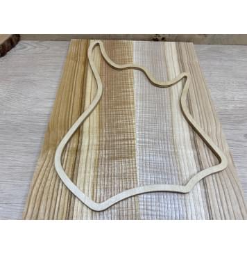 Ясень Оливковый Волнистый заготовка на топ для Тревел гитары Радиал АА Волна АА 7х147х415 мм - 2 шт. (книжкой)-0