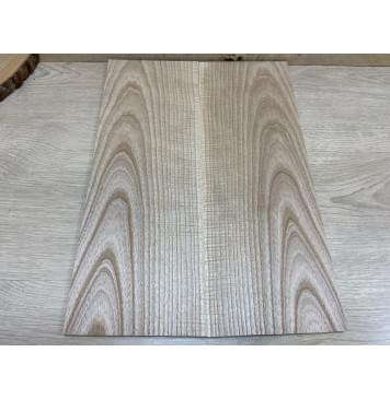 Ясень Оливковый Волнистый заготовка на топ для Тревел гитары Смешанный ААА Волна АА 7,5х156х430 мм - 2 шт. (книжкой)-2