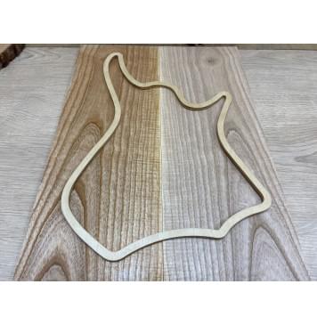 Ясень Оливковый Волнистый заготовка на топ для Тревел гитары Смешанный ААА Волна А 7,5х155х42 мм - 2 шт. (книжкой)-0