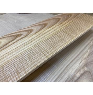 Ясень Оливковый Волнистый заготовка на топ для Тревел гитары Смешанный ААА Волна А 7х155х430 мм - 2 шт. (книжкой)-0