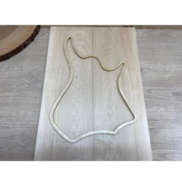 Клён Белый заготовка на топ Смешанный АА 8х156х490 мм - 2 шт. (книжкой)-1