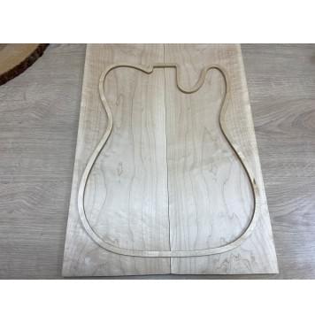 Клён Белый заготовка на топ Тангент АА 14х185х540 мм - 2 шт. (книжкой)-0