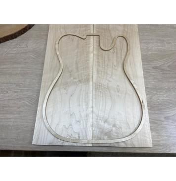 Клён Белый заготовка на топ Тангент АА 14х185х540 мм - 2 шт. (книжкой)-1