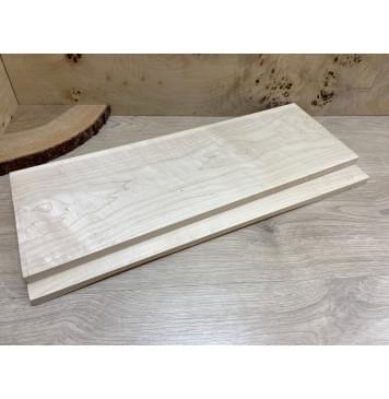 Клён Белый заготовка на топ Тангент АА 14х185х540 мм - 2 шт. (книжкой)-2