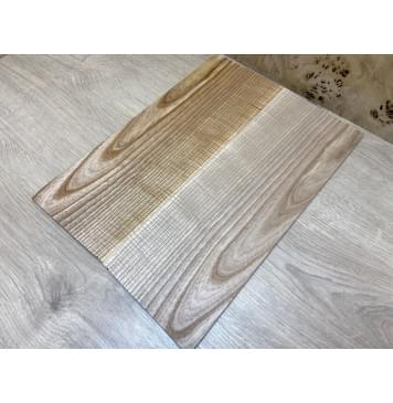 Ясень Оливковый Волнистый заготовка на топ для Тревел гитары Смешанный ААА Волна АА 7х147х400 мм - 2 шт. (книжкой)-1