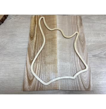 Ясень Оливковый Волнистый заготовка на топ для Тревел гитары Смешанный ААА Волна АА 7х147х400 мм - 2 шт. (книжкой)-0