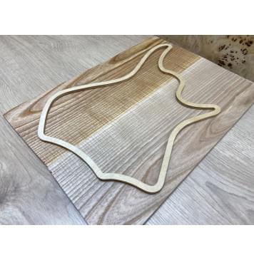 Ясень Оливковый Волнистый заготовка на топ для Тревел гитары Смешанный ААА Волна АА 7х147х400 мм - 2 шт. (книжкой)-3