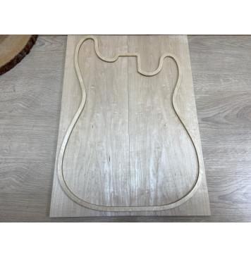 Клён Белый заготовка на топ Тангент АА 10х175х480 мм - 2 шт. (книжкой)-0