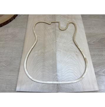 Клён Белый заготовка на топ Тангент АА 11х193х540 мм - 2 шт. (книжкой)-3