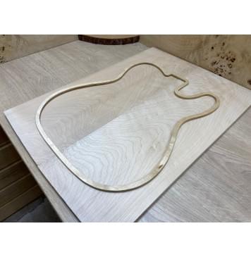 Клён Белый заготовка на топ Тангент АА 11х193х540 мм - 2 шт. (книжкой)-2