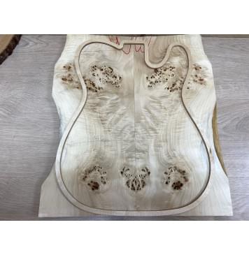 Тополь Кап заготовка на топ Смешанный ААА 23х190х420 мм - 2 шт. (книжкой)-1