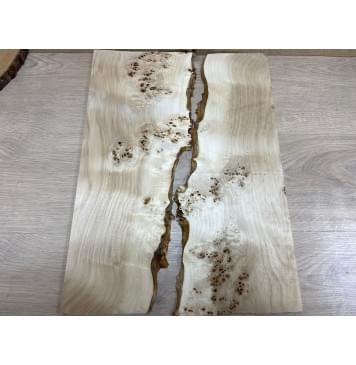 Тополь Кап заготовка на топ Смешанный ААА 10х130-180х495 мм - 2 шт. (книжкой)-1