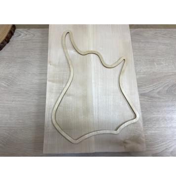 Клён Белый заготовка корпуса для Тревел гитары Смешанный А 45х143х420 мм - 2 шт.-0