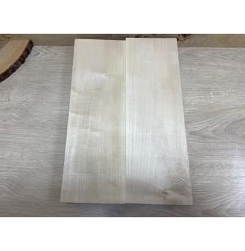 Клён Белый заготовка корпуса для Тревел гитары Смешанный А 45х143х420 мм - 2 шт.-1