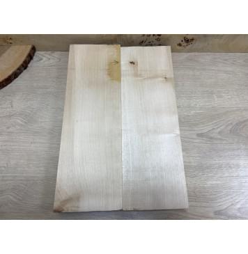 Клён Белый заготовка корпуса для Тревел гитары Смешанный А 45х143х420 мм - 2 шт.-3