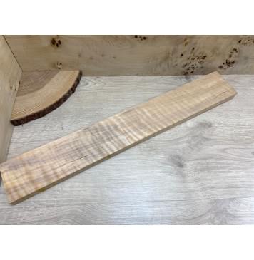 Ольха Волнистая заготовка грифа для электрогитары Смешанный ААА Волна ААА 27х94х650 мм-5