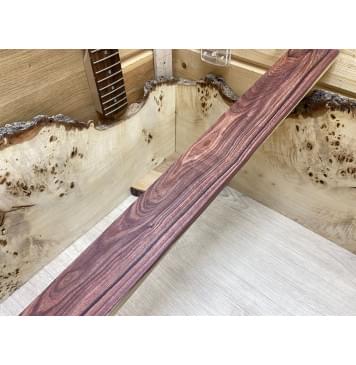 Эбен Красный заготовка накладки для бас-гитары Смешанный АА 10х64х755 мм-0