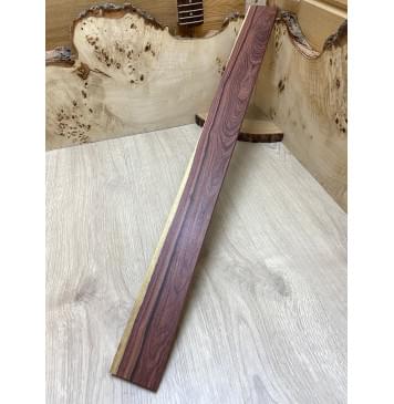 Эбен Красный заготовка накладки для бас-гитары Смешанный АА 10х64х755 мм-3