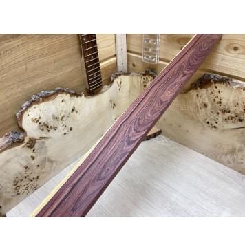 Эбен Красный заготовка накладки для бас-гитары Смешанный АА 10х64х755 мм-2