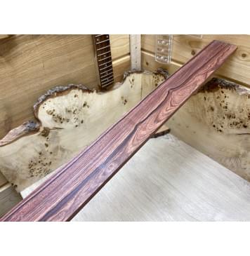 Эбен Красный заготовка накладки для бас-гитары Смешанный АА 10х64х755 мм-4