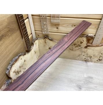 Эбен Красный заготовка накладки для бас-гитары Смешанный АА 10х64х755 мм-1