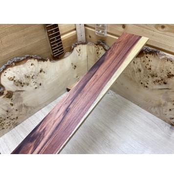 Эбен Красный заготовка накладки для электрогитары Смешанный ААА 8х75х520 мм-3