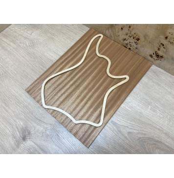 Сапели заготовка на топ для Тревел гитары Радиал ААА 8х148х370 мм - 2 шт. (книжкой)-2