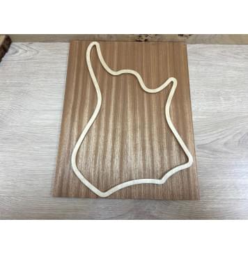 Сапели заготовка на топ для Тревел гитары Радиал ААА 8х148х370 мм - 2 шт. (книжкой)-1