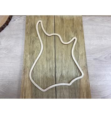 Корина Чёрная заготовка на топ для Тревел гитары Смешанный ААА 20х156х460 мм - 2 шт. (книжкой)-2