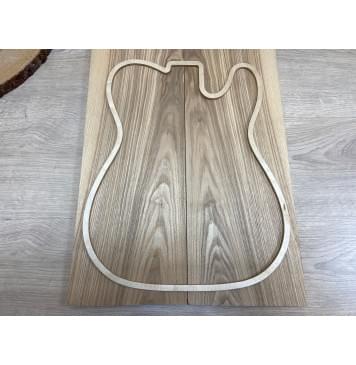 Ясень Оливковый заготовка на топ Смешанный АА 17х180х500 мм - 2 шт. (книжкой)-0