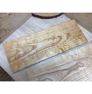 Ясень Белый Волнистый заготовка на топ Тангент ААА Волна АА 18х195х510 мм - 2 шт. (книжкой)-4