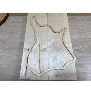 Клён Белый заготовка корпуса для Тревел гитары Смешанный А 49х132х405 мм - 2 шт.-5