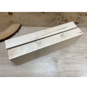 Клён Белый заготовка корпуса для Тревел гитары Смешанный А 49х132х405 мм - 2 шт.-2