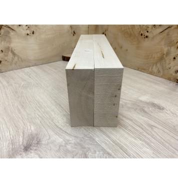 Клён Белый заготовка корпуса для Тревел гитары Смешанный А 49х132х405 мм - 2 шт.-1