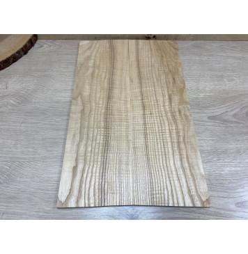 Ясень Оливковый Волнистый заготовка на топ для Тревел гитары Смешанный ААА Волна АА 8,5х142х445 мм - 2 шт. (книжкой)-2