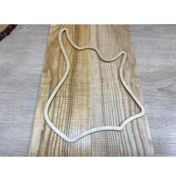 Ясень Оливковый Волнистый заготовка на топ для Тревел гитары Смешанный ААА Волна АА 8,5х142х445 мм - 2 шт. (книжкой)-1